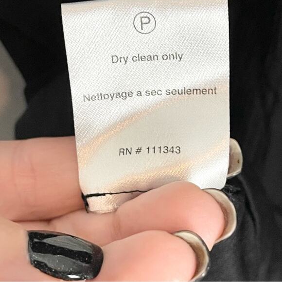 Adam Lippes Silk Mini Dress Women’s size 6 black - Picture 8 of 8